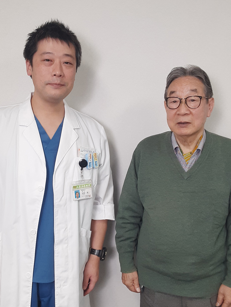 林 明夫さんと大阪回生病院 脳神経外科 宮﨑 晃一先生